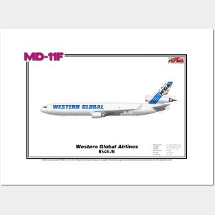 McDonnell Douglas MD-11F - Western Global Airlines (Art Print) Posters and Art